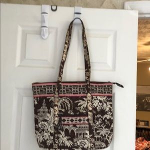 Vera Bradley purse brown toile